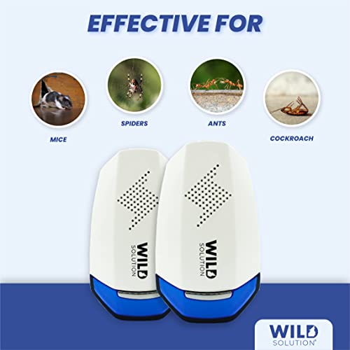 WILD SOLUTION - Pest Whisperer 2.0 - Repellente Ultrasuoni per Topi...