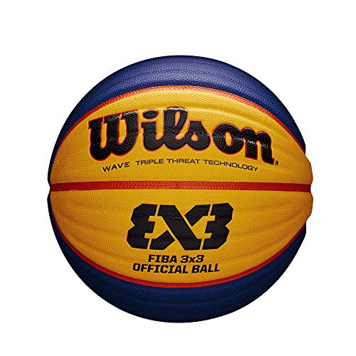 Wilson, Basket, Pallone da basket FIBA 3x3 Game, Misura 6, Blu Gial...