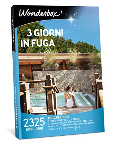 Wonderbox - Box Regalo 3 Giorni in Fuga -  Regali di Coppia per T...