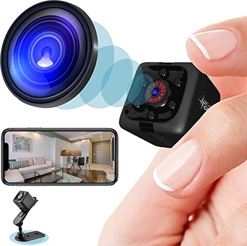 WONSUN Mini Spia Nascosta Telecamera, Full HD 1080P Microcamera con Visione Notturna e Sensore di Movimento, Telecamera Videosorveglianza con Registrazione, Spycam ​Wifi per Esterno Intern