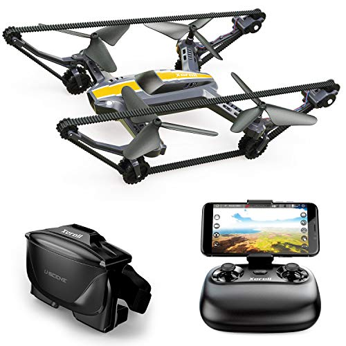 Xerall X-TANKCOPTER Drone quadricottero-Serbatoio Ibrido, camma HD, Occhiali VR, 2.4 GHz