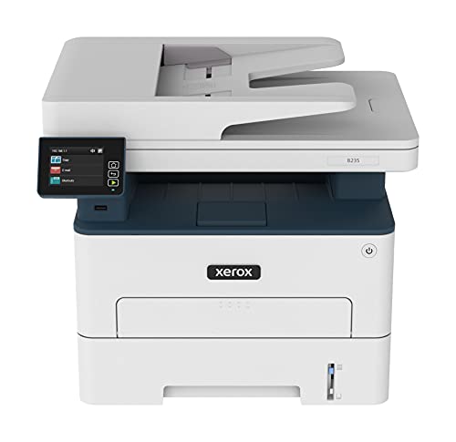 Xerox B235 Multifunzione Laser A4 - Copia Stampa Scansione Fax, 34ppm, Bianco e Nero, Wireless con Stampa Fronte Retro, Pannello Touch a Colore