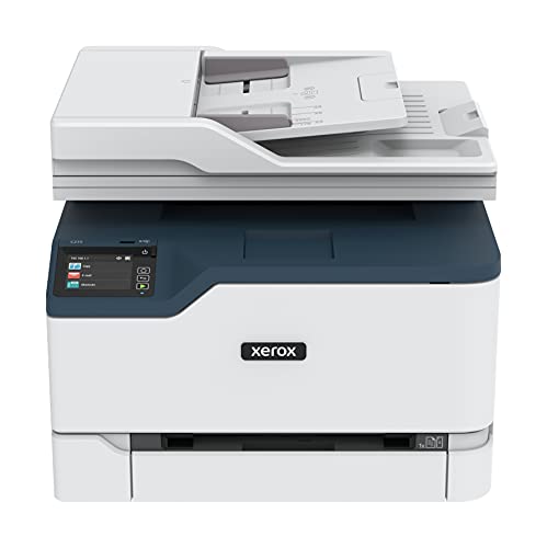 Xerox C235 Multifunzione Laser A4 Colore - Copia Stampa Scansione Fax, 22ppm, Wireless con Stampa Fronte Retro, Pannello Touch a Colore, White Blue