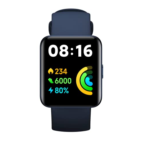 Xiaomi Redmi Watch 2 Lite Orologio Smart, Display da 1.55  , Fino a 10 Giorni di Autonomia, GPS indipendente, Resistente all acqua, 100 Modalità di Allenamento, Blu, Versione Italiana