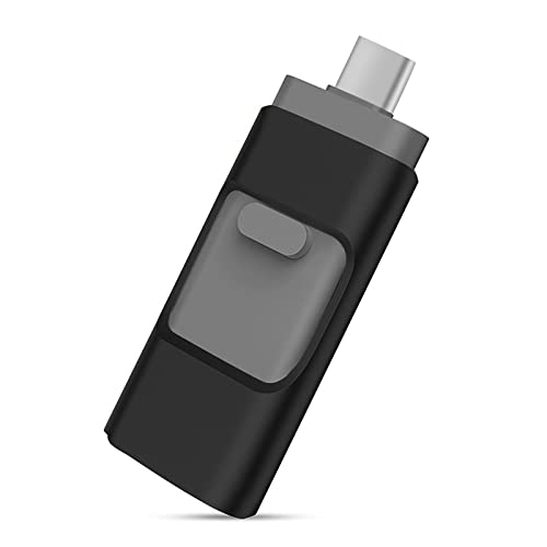 XTVTX Chiavetta USB 128G Memory Stick esterna per Phone Pad Photo Stick Flash Drive esterno per qualsiasi modello, telefono cellulare, tablet (Nero)
