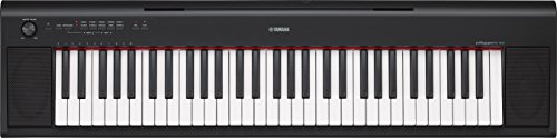 Yamaha Digital Keyboard Piaggero NP-12B – Tastiera Digitale Portatile con 61 tasti ideale per principianti – Design compatto e leggero, facile da usare e trasportare – Nero
