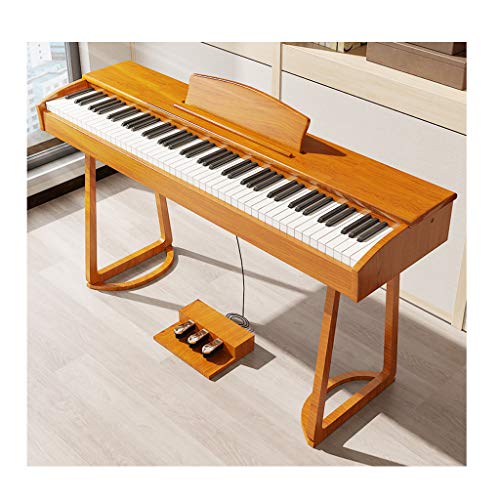 yankai Roll Up Piano,Portatile Flessibile 88 Tasti Tastiera Elettronica Piano Elettrico Portatile Staccabile, Pianoforte Digitale Professionale Domestico, Testa + Cornice in Legno