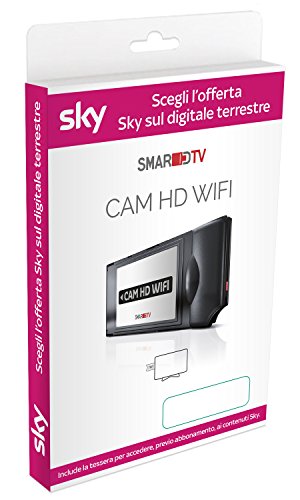 Zap CAMSKY - Sky I-Cam Cam HD WiFi Con Tessera Sky Nera