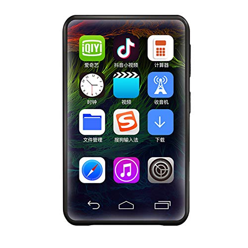 ZEIYUQI Lettore Musicale Mp3 Smart Mp4 8 GB,Bluetooth,4.0 Pollici 16:9 A Schermo Intero Touch,Sistema Android Originale,USB Type-C,Riproduzione Video 1080P,Espansione Supporto,X30