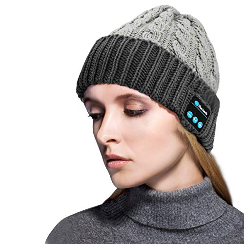 Zwini Cappello Bluetooth Beanie Hat Bluetooth V5.0 Cuffie Bluetooth...