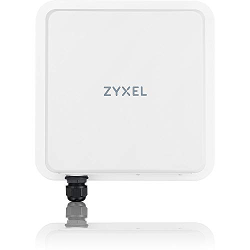 Zyxel Router Esterno 5G Nr con Poe | velocità Dati 5 Gbps | Antenne direzionali a Lungo Raggio 10 dBi | Facilità di Installazione. Adatto all’Esterno, Protezione IP68 [NR7101]