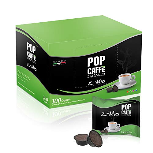 100 CAPSULE POP CAFFE  E-MIO 2 CREMOSO COMPATIBILI LAVAZZA A MODO MIO