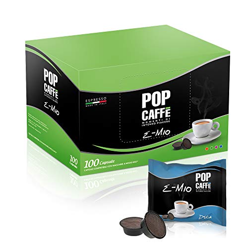 100 CAPSULE POP CAFFE  E-MIO 4 DECAFFEINATO COMPATIBILI LAVAZZA A MODO MIO