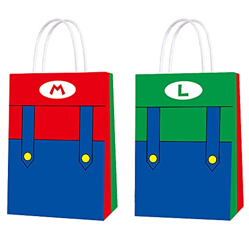 15 Pezzi Borse per Feste Super Mario Brothers Borse per bomboniere per Bambini Adulti Festa di Compleanno Articoli per Feste a Tema Super Mario Bros Bomboniere