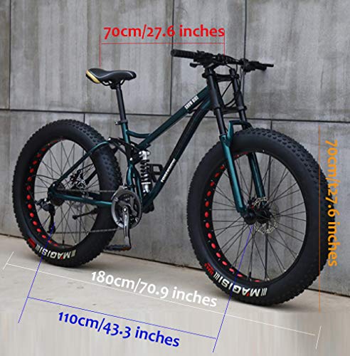 26 pollici mountain bike fat wheel 21 velocità bicicletta telaio i...
