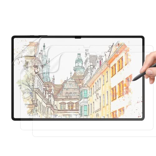 [3 Pezzi] Effetto Carta Pellicola per Samsung Galaxy Tab S7 FE S8+ Plus S7+ Plus 12,4 , Feel Like Opaca Paper PET [Antiriflesso] per Disegnare, Scrivere