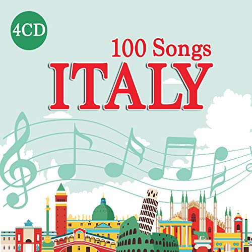 4 CD 100 Songs Italy, Best Italian Music, Luciano Pavarotti, Maria Callas, Mina, Domenico Modugno