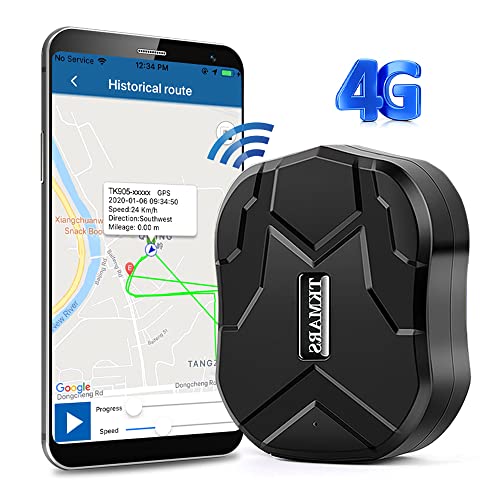 4G GPS Tracker per Auto Localizzatore GPS Trackting Smart Alarm Monitoraggio in Tempo Reale con Forte Magnete APP Senza Abbonamento IP66 Impermeabile con 150 Giorni in Standby Dispositivo Antifurto