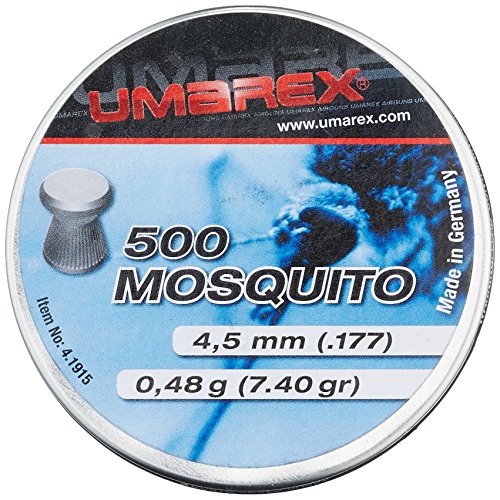 5 barattoli Umarex 4,5 mm Mosquito testa piatta, diabolos per fucile ad aria compressa