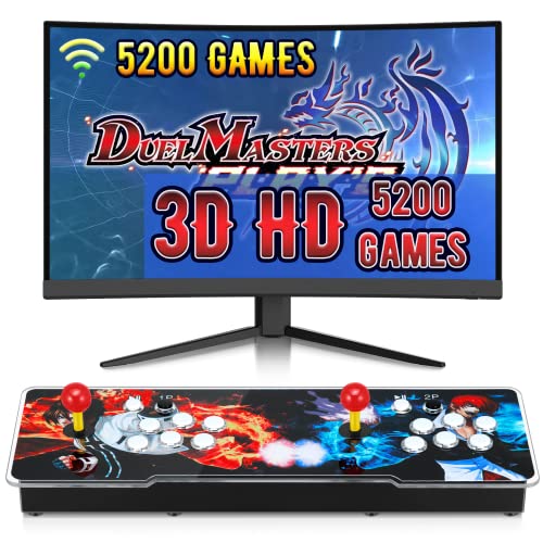 5200 in 1 Pandora Box Console per videogiochi retrò Arcade 3D Classic 5200 Giochi preinstallati con uscita HDMI VGA USB per TV PC Proiettore PS3 (Wifi)