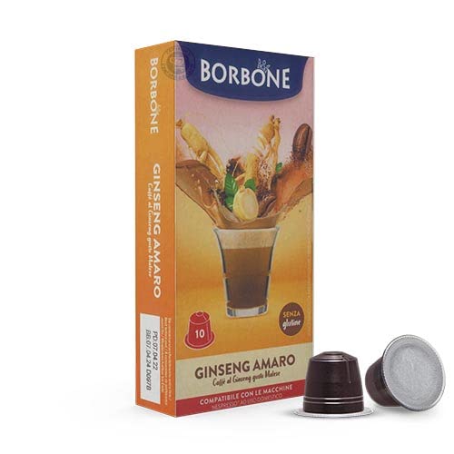 60 Capsule Caffe Borbone Compatibili con Nespresso Ginseng Amaro - L  Emporio del Caffè