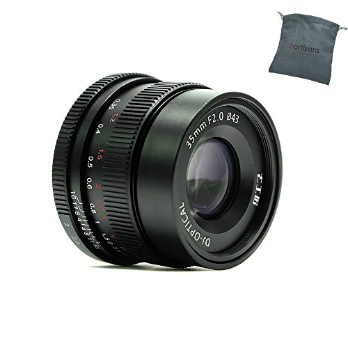 7artisans 35mm F2.0 Full Frame Manual Focus Prime Fixed Lens for Sony E-Mount Cameras - Black