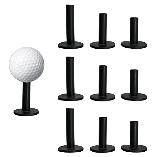 9 pezzi Gomma Driving Range Tee Ball Holders Golf Tee Tappetino Pratica Allenatori Golf Tee di Gomma Range Supporto per Campo da Golf Tee tappetini da golf per pratica pratica interni esterni (B)