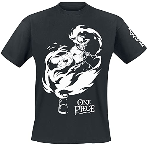 ABYstyle - ONE PIECE - Tshirt -  ACE  - Uomo - Nero (M)...