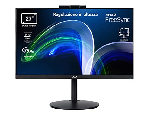 Acer CB272Dbmiprcx Monitor PC Professionale 27 , Display IPS Full H...