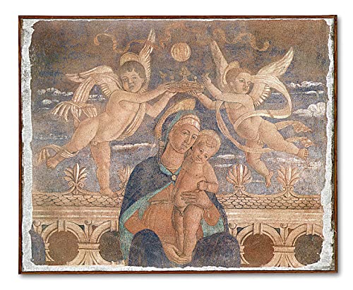 ACQUERELLO ART – “Madonna incoronata” – Jacopo da Montagnana (1440-1499), Bassano del Grappa– Riproduzione a mano su intonaco. EDIZIONE LIMITATA NUMERATA E CERTIDFICATA. Cm. 92x77x2.5.