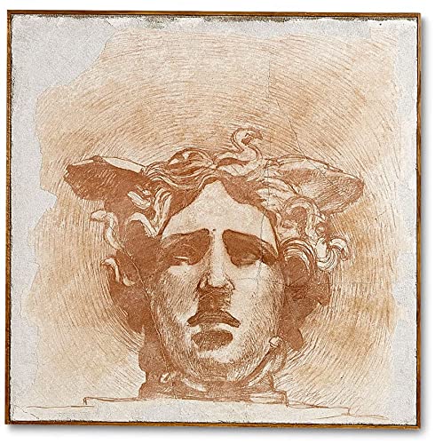 ACQUERELLO ART - Medusa  - Thomas Ronzan (1971), Bassano del Grappa - Riproduzione interamente a mano su tela intonacata in EDIZIONE LIMITATA NUMERATA E CERTIFICATA. Cm. 77x77x2,5