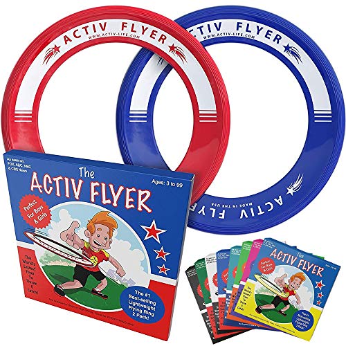 Activ Life Anelli Frisbee Best Kid [Rosso Blu] Idea Calza di Natale di Compleanno - Fantastico Giocattolo per Ragazzi e Ragazze e per Divertimento in Famiglia all aperto
