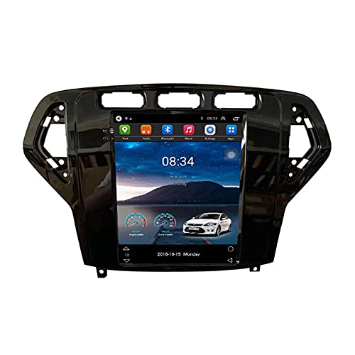 ADMLZQQ Android 10 Autoradio Stereo Navigatore GPS per Ford Mondeo Mk4 2007-2010, 9.7 Pollici Touchscreen unità Principale con Bluetooth FM Mirror Link Telecamera Posteriore,Nero,TS5 8core4+64