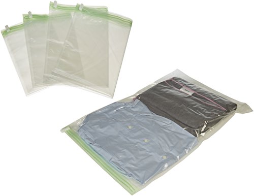 Amazon Basics - Sacchetti salvaspazio di compressione da viaggio da arrotolare (non per sottovuoto), 8 pezzi