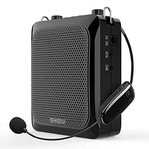 Amplificatore vocale con auricolare microfono wireless, 25 W Echo Sound Bluetooth Mini Pa System Amplificazione vocale portatile, altoparlante microfono ricaricabile per insegnanti aule anziani ecc