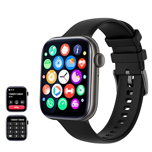 AMZSA Smartwatch Effettua e rispondi alle chiamate, orologio di 120+ Modalità Sport Salute Fitness Tracker Quadranti personalizzati per telefoni Android Compatibile con iPhone per uomo Donna