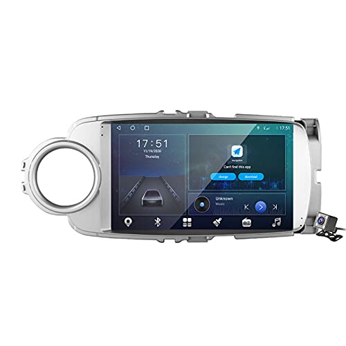 Android 10 9 Pollici Autoradio Multimediale per Toyota Yaris 2012-2017 Supporto Navigatore GPS FM AM RDS 5G DSP Bluetooth Vivavoce Carplay Android Auto Controllo del Volante,M300