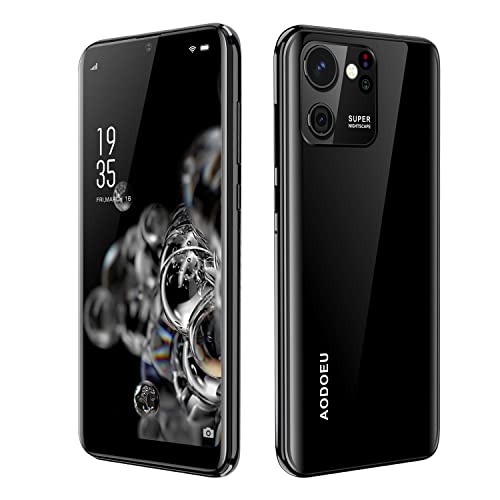 AODOEU 4G Smartphone Offerta Del Giorno, Android 11 Cellulari 32GB ROM 4GB RAM, 6.3  HD- IPS Schermo Waterdrop Telefono Cellulare, con Doppia Fotocamera & SIM Sblocco Viso Cellulari e Smartphone-Nero