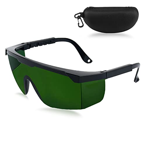 AolKee Occhiali di sicurezza laser, Occhiali per la protezione degli occhi, occhiali IPL con custodia per occhiali, occhiali laser protezione
