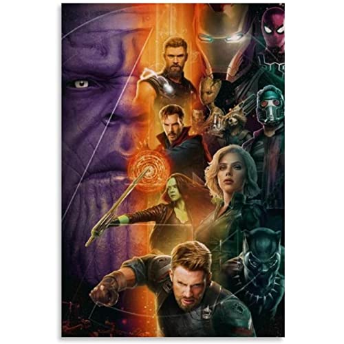 AOXULIU stampe su tela 40x60cm Senza Cornice Avengers Infinity War Poster poster Home Decor Office Wall Art Print Stampe su tela Bar