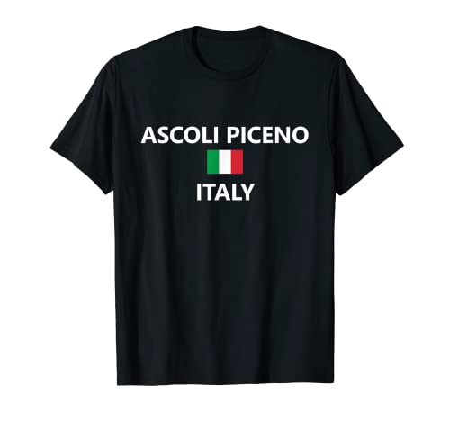 Ascoli Piceno Italia Bandiera Italiana Città Maglietta...