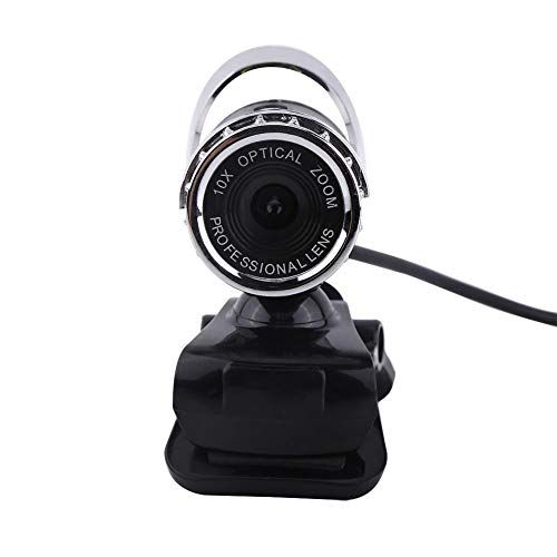 ASHATA Webcam 480P, videocamera PC HD con Clip, Microfono Incorpora...