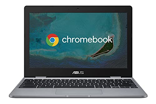 ASUS Chromebook C223#B08CVBK2J4, Notebook Thin and Light, 1 kg, 17.2 mm, 11,6  HD Anti-Glare, Intel Celeron N3350, RAM 4GB, 32GB eMMC, Sistema Operativo Chrome, Grigio