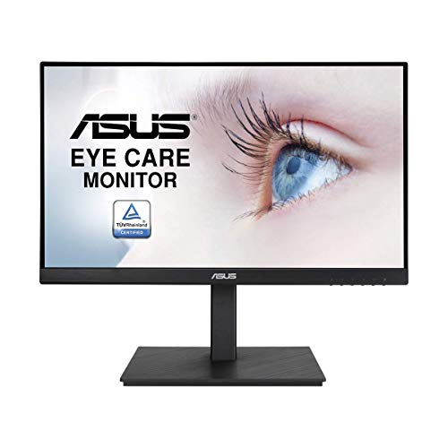 ASUS VP229QSB Eye Care Monitor – 21.5 , FHD (Full HD 1920 x 1080), IPS, Frameless, 75Hz, Adaptive-Sync FreeSync, DisplayPort, HDMI, Eye Care, Low Blue Light, Flicker Free, Wall Mountable