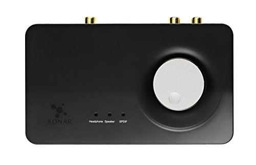 Asus XONAR U7 MKII, Scheda Audio Esterna, Compatibilità con Windows 10, Nero