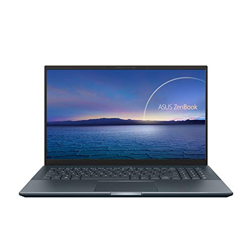 ASUS ZenBook Pro 15 UM535QE#B09L82FSCL, Notebook in alluminio 15,6  Touchscreen OLED FHD Glossy, AMD Ryzen 7 5800H, RAM 16GB, 512GB SSD PCIE, NVIDIA GeForce RTX 3050 Ti 4GB GDDR6, Win 11 Home, Grigio