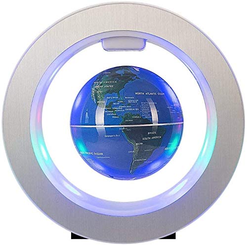 AUNEVN Globi per la Decorazione della scrivania Globo Galleggiante con luci a LED Levitazione Globo Galleggiante Mappa del Mondo Perfetto per la Decorazione della