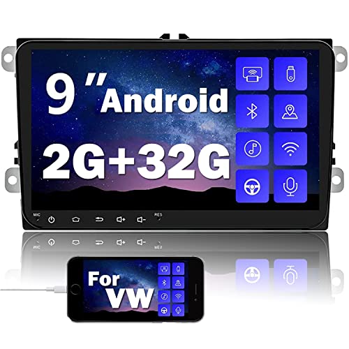 Autoradio Android per VW GPS 2G+32G CAMECHO Touch Screen capacitivo...