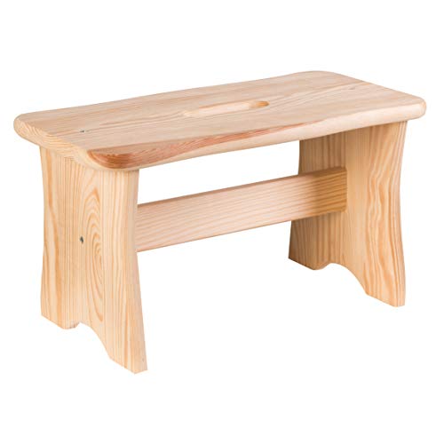 Axentia Sgabello in legno FSC 100%, sedia poggiapiedi, sedia seduta...