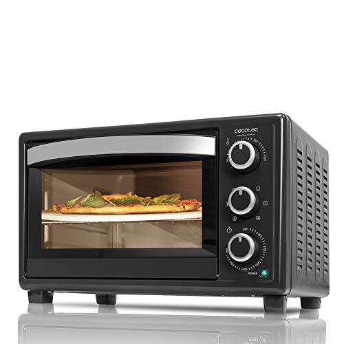 Bake & Toast 570 4pizza di Cecotec. Forno a convezione con pietra per pizza. Forno elettrico multifunzione da tavolo con 26 Litri di Capacità.